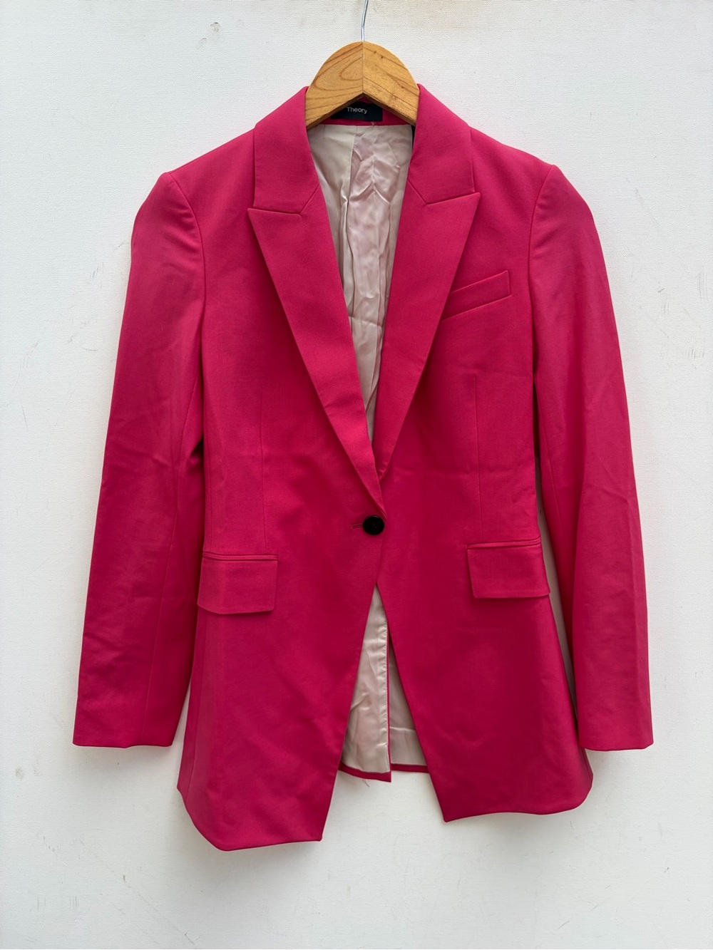 Theory Hot Pink Etiennette Blazer
